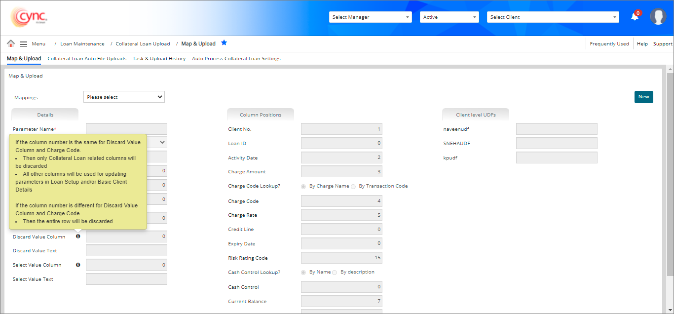 Map and upload page